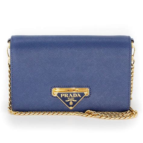 prada blue wallet|prada wallet on chain blue.